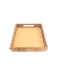 AHŞAP 20X20 KARE TEPSİ