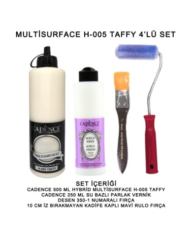 500ML H:05 TAFFY HYBRİD + 250ML PARLAK VERNİK 4'LÜ SET