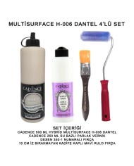 500ML H:06 DANTEL HYBRİD + 250ML PARLAK VERNİK 4'LÜ SET