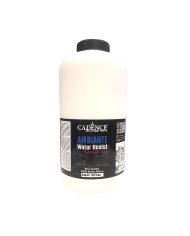 AW01 BEYAZ AMBİANTE ISLAK ZEMİN BOYASI 2 LİTRE + KATALİZÖR 80GR
