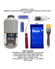 2 LİTRE AMBİANTE 021 KOYU GRİ SET