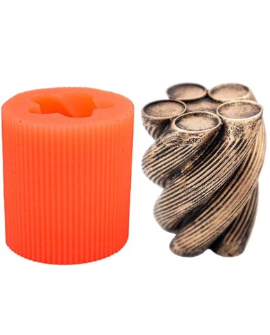 Burgu Sarmal Silikon Mum Kalıbı M-176