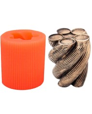 Burgu Sarmal Silikon Mum Kalıbı M-176