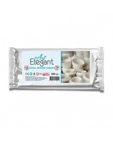 Art Elegant Seramik Hamuru 500gr Beyaz