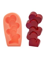 Kalp Balonlar Silikon Mum Kalıbı M-196