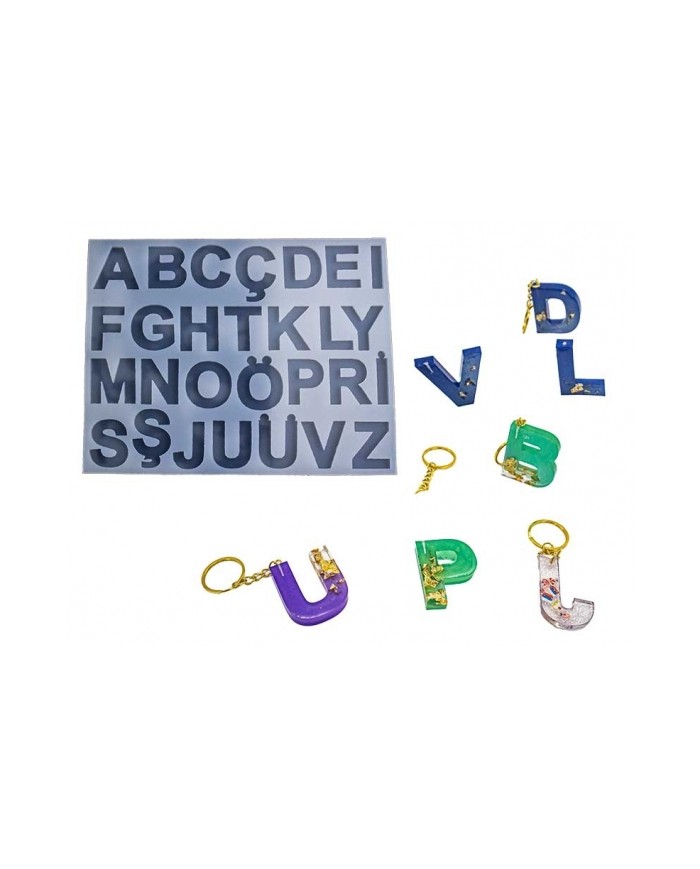 Alfabe Harf Epoksi Reçine Kalıbı EPK-384