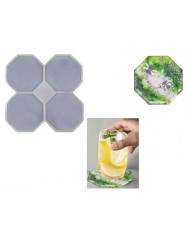 4'lü Altıgen Bardak Altlığı Epoksi Reçine Kalıbı EPK-424