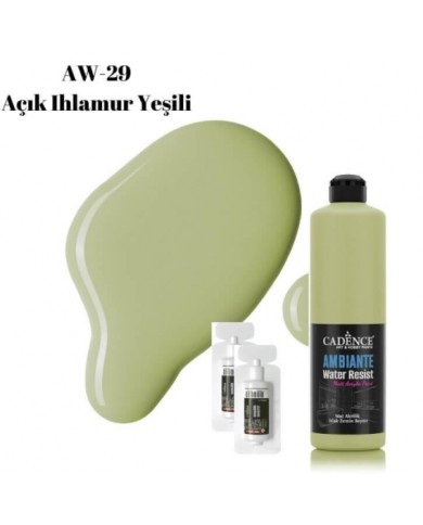 AW29 Açık Ihlamur Yeşili Ambiante Islak Zemin Boyası 500ML + Katalizör 20GR