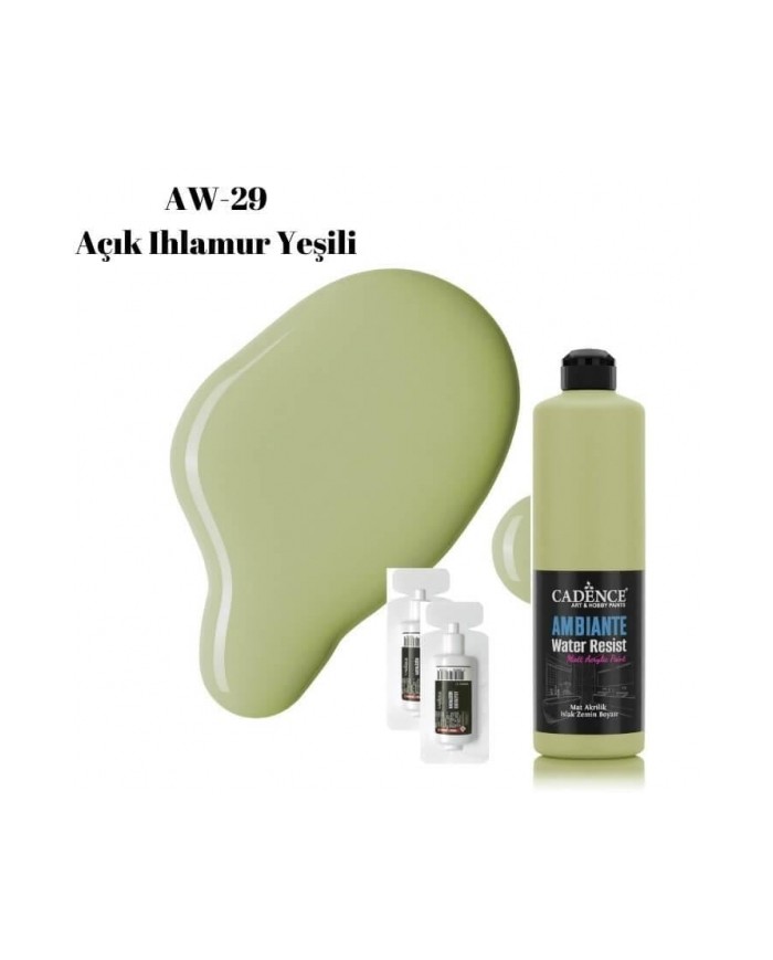AW29 Açık Ihlamur Yeşili Ambiante Islak Zemin Boyası 500ML + Katalizör 20GR