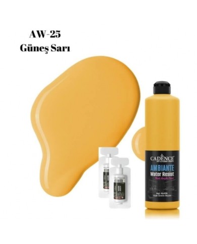 AW25 Güneş Sarı Ambiante Islak Zemin Boyası 500ML + Katalizör 20GR