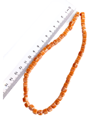 İpe Dizili Seramik Boncuk Sarı Küp 5mm