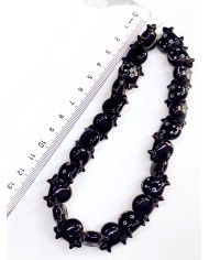 İpe Dizili Seramik Boncuk Lacivert İnek 19mm