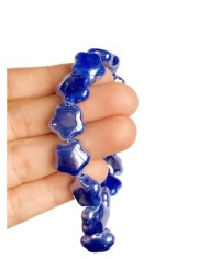 İpe Dizili Seramik Boncuk Lacivert Yıldız 14mm