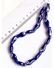 İpe Dizili Seramik Boncuk Turuncu Balık 19mm