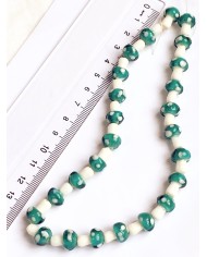 İpe Dizili Seramik Boncuk Sarı Mantar 14mm