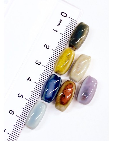 Seramik Boncuk Kırmızı İstiridye 15mm