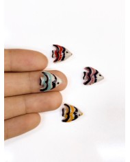 Seramik Boncuk Mavi Mini Balık 14mm