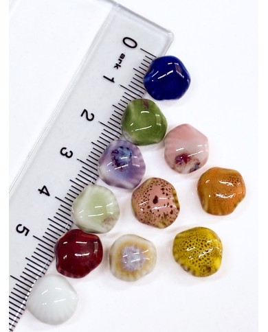 Seramik Boncuk Mor Deniz Kabuğu 10m