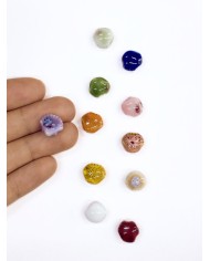 Seramik Boncuk Mor Deniz Kabuğu 10mm