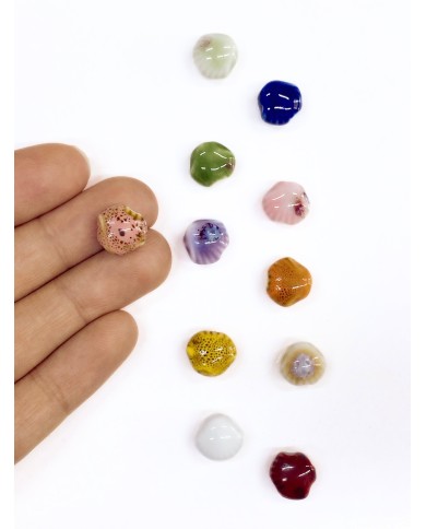 Seramik Boncuk Pembe Deniz Kabuğu 10mm