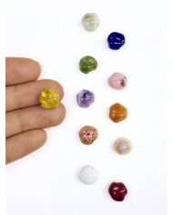 Seramik Boncuk Sarı Deniz Kabuğu 10mm