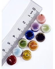 Seramik Boncuk Kırmızı Daire Boncuk 10mm - 1 Adet