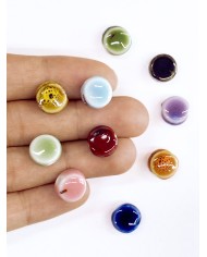 Seramik Boncuk Krem Huni Deniz Kabuğu 21mm