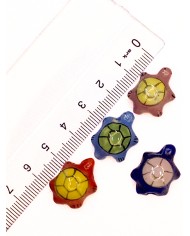 Seramik Boncuk Mavi Kaplumbağa 20mm
