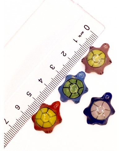 Seramik Boncuk Mavi Kaplumbağa 20mm