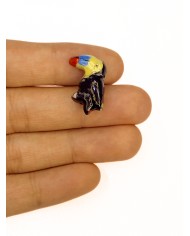 Seramik Boncuk Siyah Papağan 22mm