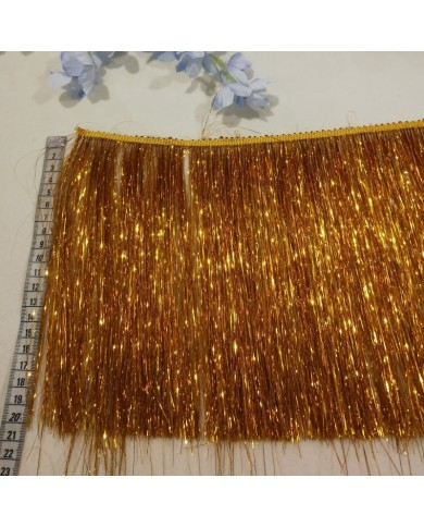 1 Metre - Simli Saçak 20 cm - Gold