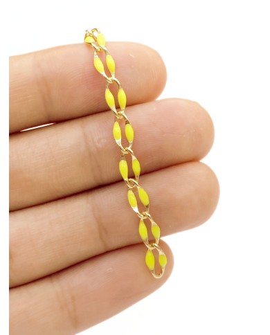 Mineli Sallantılı Kuyumcu Zinciri Altın Sarı 10mm - 1m