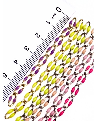 Mineli Sallantılı Kuyumcu Zinciri Altın Mor 10mm - 1m