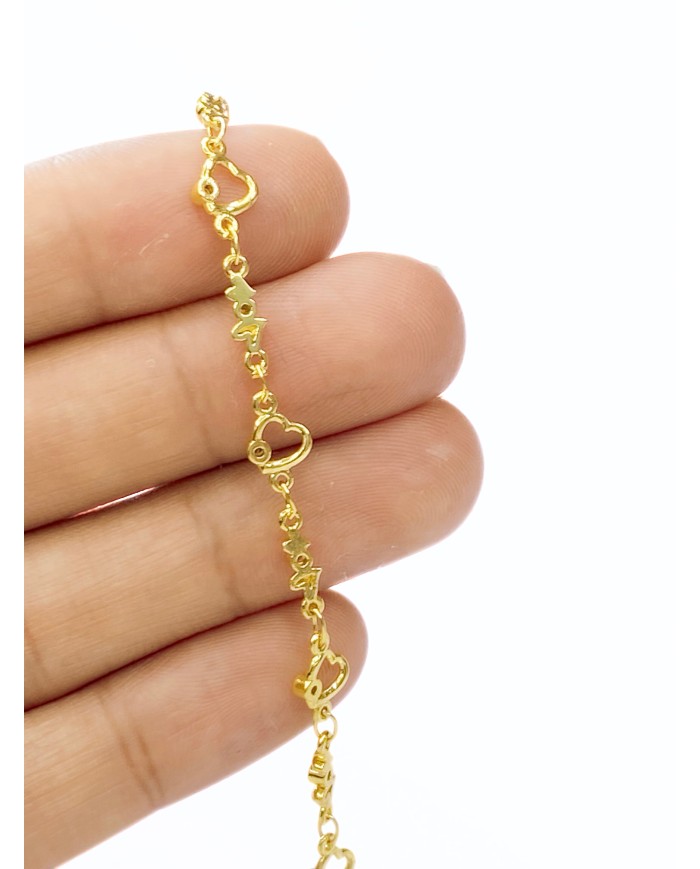 Kuyumcu Zinciri Altın Renk Kelebek 5mm - 1m