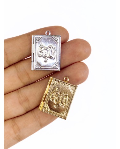 Açılır Kapanır Allah Yazılı Kitap Bileklik Ucu Charm Altın 1 Adet