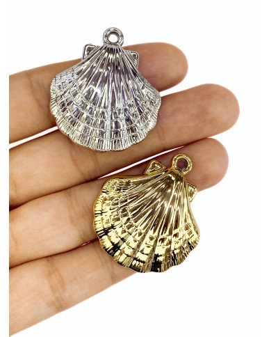 Deniz Kabuğu Kolye Bileklik Ucu Charm Altın 1 Adet