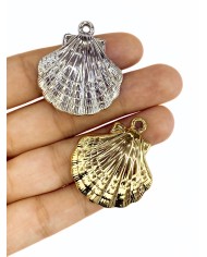 Deniz Kabuğu Kolye Bileklik Ucu Charm Altın 1 Adet