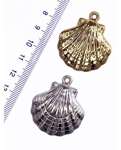 Deniz Kabuğu Kolye Bileklik Ucu Charm Altın 1 Adet