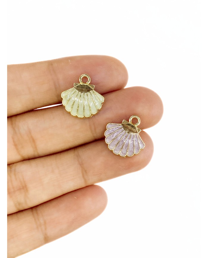 İstiridye Kolye Bileklik Ucu Charm Yeşil 1 Adet