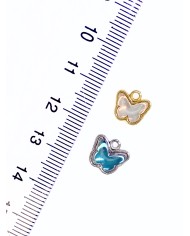 Kelebek Kolye Bileklik Ucu Charm Mavi 1 Adet