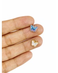 Kelebek Kolye Bileklik Ucu Charm Mavi 1 Adet