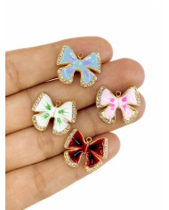 Mineli Kelebek Kolye Bileklik Ucu Charm Mavi 1 Adet