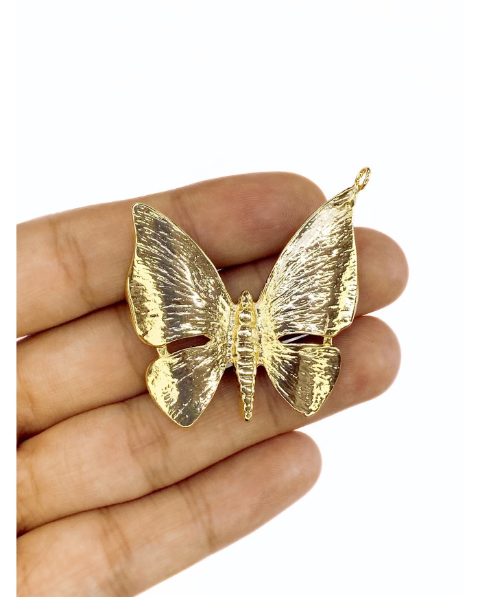 Kelebek Kolye Bileklik Ucu Charm Altın 1 Adet