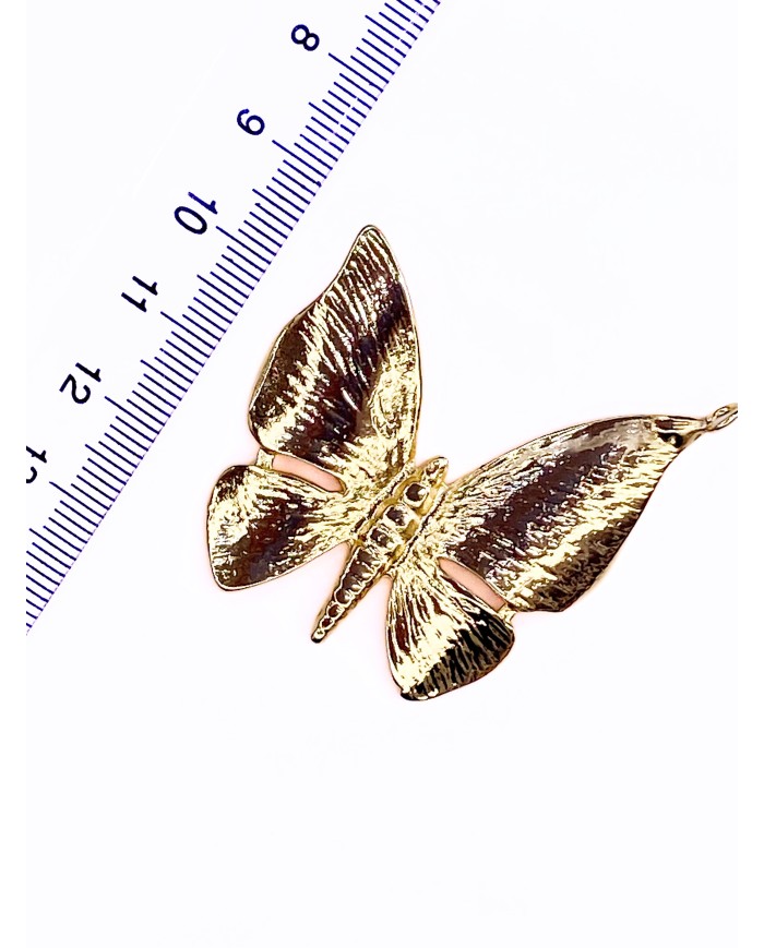 Kelebek Kolye Bileklik Ucu Charm Altın 1 Adet