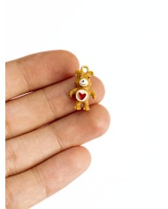 Kalpli Ayı Kolye Bileklik Ucu Charm Kahverengi 1 Adet