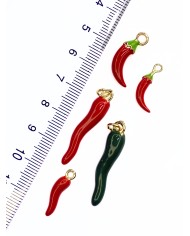 Biber Kolye Bileklik Ucu Charm Kırmızı 1 Adet