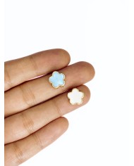 Çiçek Kolye Bileklik Ucu Charm Mavi 1 Adet