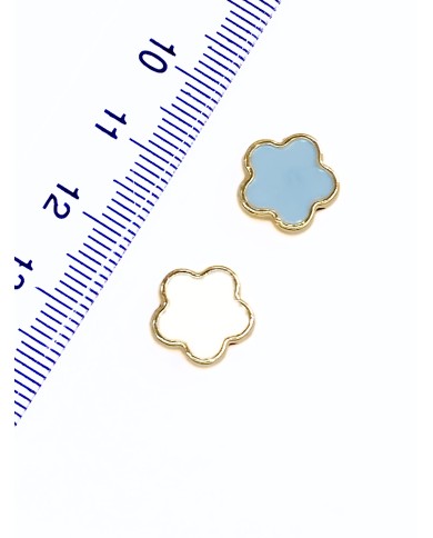 Çiçek Kolye Bileklik Ucu Charm Mavi 1 Adet