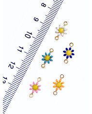 Papatya Kolye Bileklik Ucu Charm Mavi 1 Adet