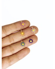 Papatya Kolye Bileklik Ucu Charm Mavi 1 Adet